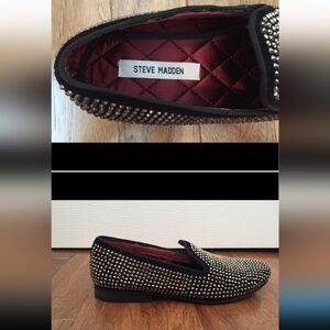 Steve Madden Black Loafers Slip-Ons